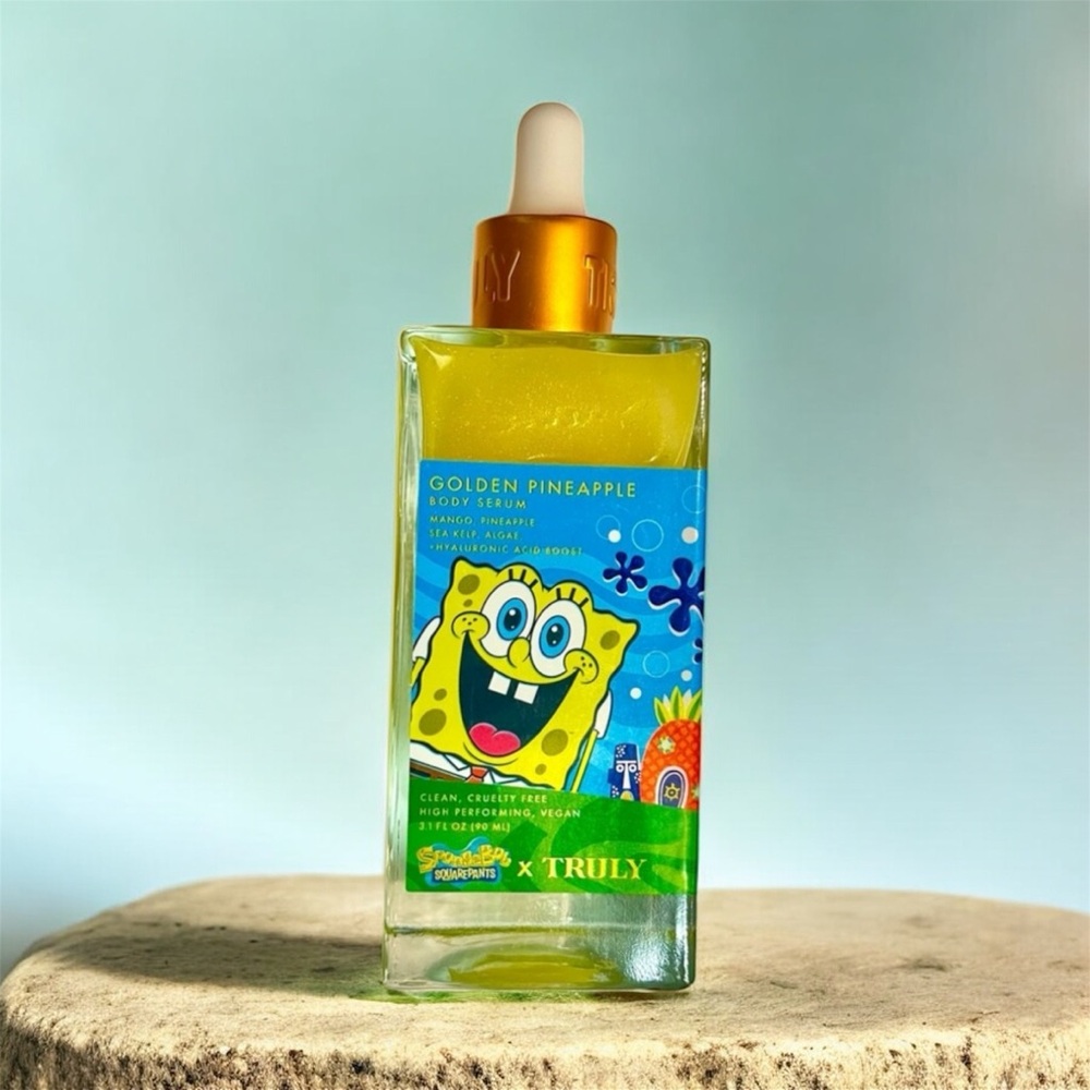 TRULY Beauty Spongebob pineapple shimmery body serum